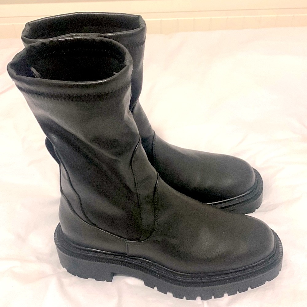 Black ankle boots